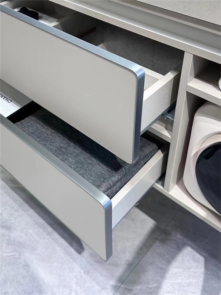 Solid Wood Bathroom Vanity With Laundry