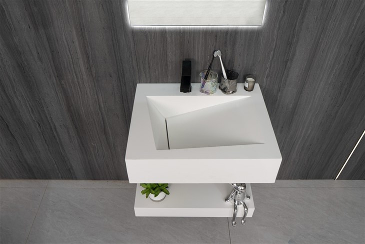 Small Space Resin Bathroom Countertop